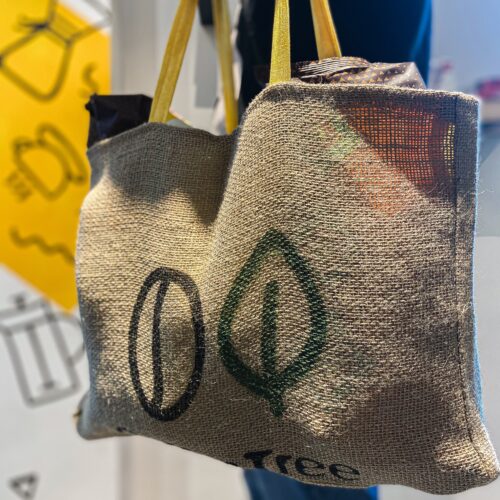 Coffee Tote - Sacoșă iută